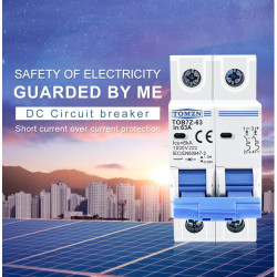 3A TOMZN MCB DC 2P 1000V C3 3A Circuit Breaker Solar PV Panel Surya